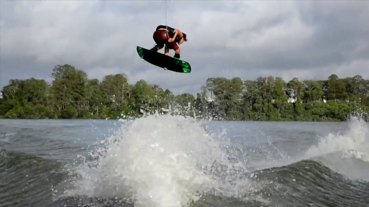 Mizuki Takahashi wakeboard boat session